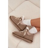 VINCEZA Suede Women's Snow Boots with Fur and Thick Lacing | shoptok.hr