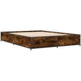  Okvir kreveta boja hrasta 140x200 cm konstruirano drvo i metal | shoptok.hr