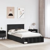  Krevetna konstrukcija Crna 120 x 190 cm Konstruirano drvo | shoptok.hr