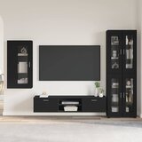  Set TV komoda FLORIN 3 kom. Crna Konstruirano drvo | shoptok.hr