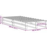  Okvir kreveta bez madraca bijeli 100x200 cm konstruirano drvo | shoptok.hr