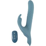 You2Toys 3-dijelni navlakujući zečji potisni vibrator s daljinskim upravljačem (plavi) | shoptok.hr