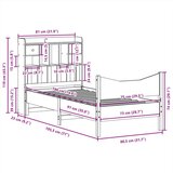  Okvir kreveta bez madraca voštano smeđi 75 x 190 cm od borovine | shoptok.hr