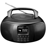Prenosni SmartRadio DAB+ / FM / Bluetooth / CD z barvnim zaslonom, Črna, (5000279340)
