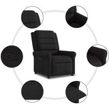  Naslonjač od tkanine crni | shoptok.hr