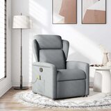  Masažni naslonjač od tkanine svjetlosivi | shoptok.hr