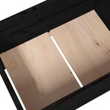  Sadilica crna 178,5 x 44 x 75 cm od masivne borovine | Eponuda.com