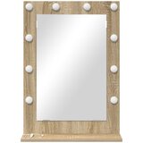 vidaXL Ogledalo za ličila Sonoma hrast MDF, Steklo 70 x 50 x 18 cm | Shoptok.si