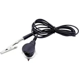 ESD kabel za uzemljenje 1.80 m stezaljka, pritisni gumb 10 mm, utičnica, krokodilska stezaljka