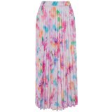 Trendyol Lilac Floral Pattern Pleated, Elastic Waist Woven Skirt | Shoptok.si
