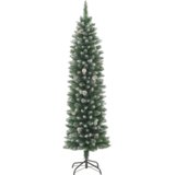  Umjetno vitko božićno drvce Zelena 210 cm PVC i Plastika | shoptok.hr