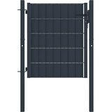  Vrata za ogradu PVC i čelik 100x100 cm Antracit | shoptok.hr
