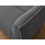 Bobochic Paris Temno siva sedežna garnitura iz tkanine bouclé 242 cm Giorgia – | Shoptok.si