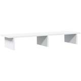 Stalak za monitor bijeli 100 x 27 x 15 cm od konstruiranog drva | shoptok.hr