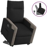 Maison Chic Relax naslanjač - Stol s funkcijo vstajanja črno blago, (22040122) | Shoptok.si