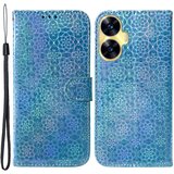 INORCO Za Realme C55 preklopno stojalo za telefon lupina PU usnjena denarnica torbica za telefon bleščeč pokrov s cvetličnim vzorcem, (22032936) Cene