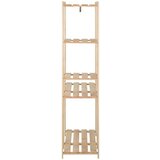 vidaXL Stalak za odjeću 110 x 38 x 170 cm od masivne borovine | shoptok.hr