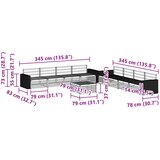  Set vanjskih sofa 9 kom. Prirodna Čvrsto drvo akacije | shoptok.hr