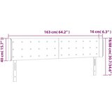  LED uzglavlje tamnozeleno 163x16x78/88 cm baršunasto | shoptok.hr