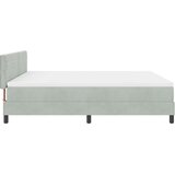  Krevet s opruga kutije Svijetlo siva 180 x 200 cm Baršun | shoptok.hr