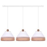  Duolla - Luster na sajli AVIGNON 3xE27/15W/230V bela/braon | Eponuda.com