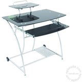 Arti kompjuterski sto D-026 Stakleni-crni 800x700x900 mm | ePonuda.com