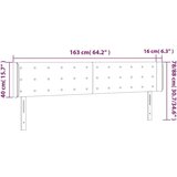  Uzglavlje s ušima crni 163x16x78/88 cm od umjetne kože | shoptok.hr