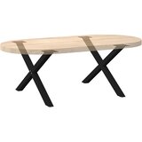  Noge za klub stolić u obliku slova X, 2 kom, crne, 70 x (42-43) cm, čelik | shoptok.hr