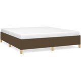 Maison Chic Posteljni okvir - Dvoposteljna postelja - Zakonska postelja brez vzmetnice temno rjav 180x200 cm blago-J4340, (21766270) | Shoptok.si