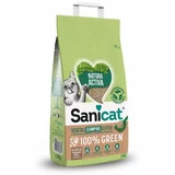 Sanicat Natura Activa 100 % Green mačji pesek - 2,5 kg
