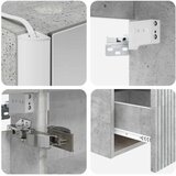  Set ormarića za kupaonicu 4 kom. Betonska siva | shoptok.hr