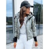DStreet Połyskująca kurtka damska pikowana AURORA zielona | shoptok.hr