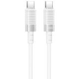XO Kabl USB-C na USB-C NB-Q291B/ 60W/ 1m/ bela | ePonuda.com