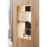 Livetastic VISOKA KOMODA, antracit, barve hrasta | Shoptok.si