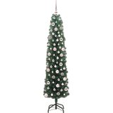 vidaXL Umestno božično drevo Zelena 180 cm PVC in Jeklo in Plastika | Shoptok.si
