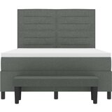 Box Spring Postelja z Vzmetnico in Klubsko Mizo Temno Siva 140x200 cm Tkanina, (22080775) | Shoptok.si