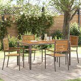 vidaXL Vanjske Stolice 4 pcs Siva, smeđa | shoptok.hr