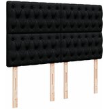  Krevet s oprugama i madracem crni 140x200 cm od tkanine | shoptok.hr