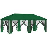  Pokrov za gazebo s bočnim zidovima 6 x 3 m Zelena Poliester 190 | shoptok.hr