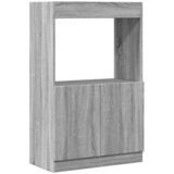 Maison Chic Visoka omara - Komoda - Predalnik siva sonoma 63x33x100 cm inženirski les, (21721023) | Shoptok.si
