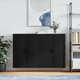  Zidni ormarići 2 kom crni 69,5 x 34 x 90 cm | shoptok.hr