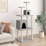 vidaXL Penjalica za mačke sa stupovima za grebanje svjetlosiva 167 cm | shoptok.hr