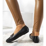 Gemre Black loafers with a gold buckle Theresa | shoptok.hr