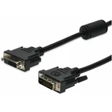 DVI produživač [1x DVI-utikač 24 + 1-pol.<=> 1x DVI 24 + 1-pol.] 4.50m, crn
