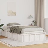 vidaXL krevetna konstrukcija s pohranom bijelo 90 x 190 cm boja drva | shoptok.hr