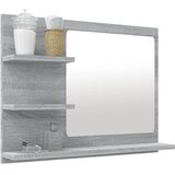  Kupaonsko ogledalo boja sivog hrasta 60 x 10,5x 45 cm drveno | Eponuda.com