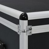  Kutije za pohranu 3 kom crne aluminijske | shoptok.hr