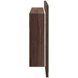  LED kupaonski ormarić s ogledalom boja hrasta 90x12x45 akrilni | shoptok.hr