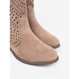 SEASTAR Beige openwork boots in cowboy style | ePonuda.com