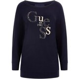 Guess Puloverji Bat Sleeve Kassidy Logo Swtr Modra Cene